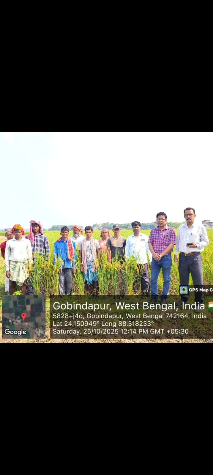 Gold Star team with farmers